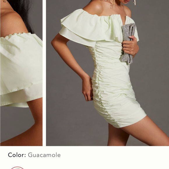 Anthro MAEVE Strapless Ruffle Dress - Picture 3 of 7